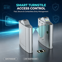 Tourniquet à ailettes directement du fabricant Zento, compatible avec plusieurs dispositifs de reconnaissance pour les immeubles de bureaux