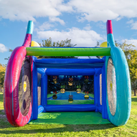 Jeu de sport interactif gonflable de tennis et de pickleball de qualité commerciale avec matériau PVC, certifié CE, garantie de 3 ans, installation facile