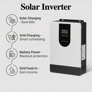 Гибридный солнечный инвертор SUYEEGO SYGPLUS 12кВт 6.5кВт 5.5кВт 4кВт 1.5кВт с MPPT контроллером заряда, 220В 230В 240В, DC/AC - Product Image 2