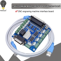 Carte de commande CNC 5 axes, 21 v, adaptateur d'interface de commande, moteur Stepper, contrôleur