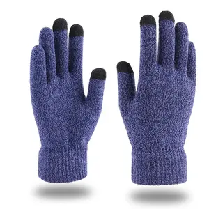 Mitaines d'hiver personnalisées en tricot jacquard de haute qualité pour l'extérieur, avec écran tactile magique, en fibre de carbone et acrylique, pour conducteur - Product Image 3