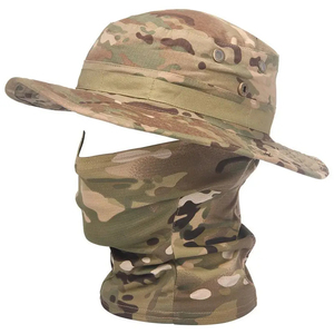 Women Men Hiking Fishing Boonie Hat Outdoor Sport Sun UV Protection Neck <strong>Face</strong> Camouflage Adjustable Bucket Caps and Mask - Product Image 3