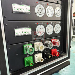 12U <span class=keywords><strong>24</strong></span> cách điện distro hộp điện phân phối Điện Giá 3 pha 400A CamLock Touring chiếu sáng sử dụng di động - Product Image 4