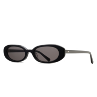Lunettes de soleil personnalisées à monture ovale en acétate avec verres optiques CR39, lunettes rétro Y2K à marque privée pour les détaillants de marques de mode