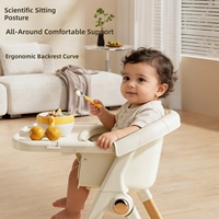 Chaise haute multifonctionnelle pliable en plastique pour bébé, pour la maison, siège d'apprentissage et de repas pour nourrisson