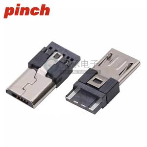 Connecteur Micro USB Type B 5 broches mâle à souder, borne en cuivre pour la charge et le transfert de données Android - Product Image 3