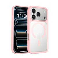 Coque de téléphone magnétique transparente pour iPhone 18 17 Pro, antichoc, anti-jaunissement, design mignon, logo personnalisé
