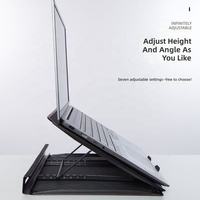 Mesh koelende, antislip, verstelbare computerhouder, opvouwbare ergonomische draagbare laptopstandaard voor bureau