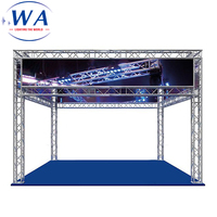 Station DJ Truss en aluminium pour scène Écran d'affichage à LED pour événements Truss extérieur Système de levage au sol