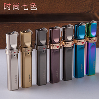 Briquet torche JOBON coupe-vent en alliage de zinc, design zen asiatique, rechargeable au butane, durable, personnalisable avec logo, promotionnel, vente en gros