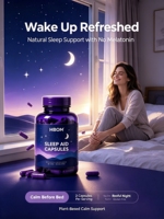 Capsules de Soutien au Sommeil à Marque Blanche Sans Mélatonine, à Base de Théanine Végétale et de Glycinate de Magnésium, Capsules Végétariennes pour le Sommeil, OEM ODM