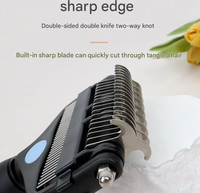 PAIPET Produits de toilettage pour animaux 3-en-1 : Peigne démêlant, Brosse anti-poils et Râteau pour sous-robe – Outil d'élimination des poils pour chiens et chats
