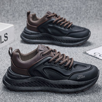 Torre hommes 2025 nouvelles chaussures de sport décontractées toutes saisons confortables PU chaussures de marche à semelles épaisses Explosion mode pour le printemps