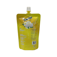 Pochette souple personnalisée avec bec verseur pour boissons liquides, emballage refermable avec bec en plastique pour boissons