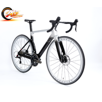 Vélo de course sur route Twitter T8 RS-24S 24 vitesses entièrement en fibre de carbone 700c pour adulte avec jeu de roues en alliage et pédale ordinaire