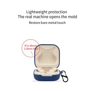 Étui pour écouteurs en silicone compatible avec les écouteurs sans fil SHOKZ <span class=keywords><strong>OpenFit</strong></span> T910, étui de protection, vente en gros d'usine, étui pour écouteurs - Product Image 4