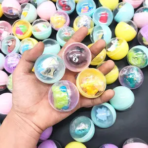 Wholesale promotional plastic capsule toys 45mm plastic toy empty capsule with toy for vending machine