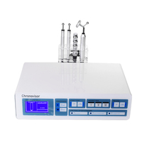 Appareil de beauté professionnel anti-âge BIO Galvanic Aqua Pure en acier inoxydable pour le visage, tonification micro-courant, resserrement de la peau, Royaume-Uni/UE