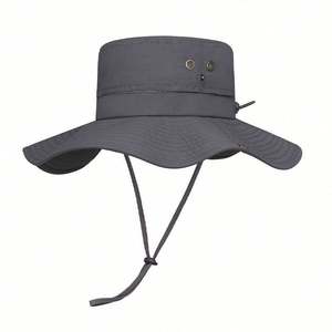 Nouvel Arrivage Chapeau de Pêcheur d'Été d'Extérieur Anti-UV Imperméable Séchage Rapide Respirant à Large Bord Pliable Style Cowboy Bob - Product Image 3