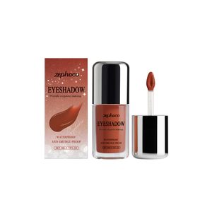 Shimmering <strong>Burgundy</strong> Liquid <strong>Eyeshadow</strong> Naturally Pigmented Brightening Easy to Apply Suitable for Daily Use - Product Image 1