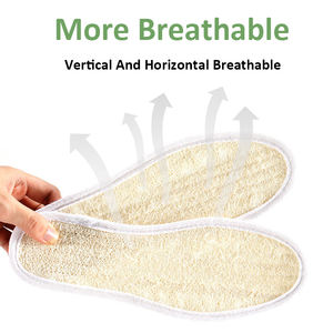 Loofah <b>Insoles</b> Natural Thickened Handmade Breathable Sports <b>Insoles</b> Loofah <b>Insoles</b> Wholesale Sweat Anti-Odor - Product Image 3