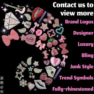 Gratis verzending Mix Grote Bling Designer Charms voor Junk Case Charms Bulk Luxe Charms voor Junk Cases DIY Decoratieve Accessoires 06 - Product Image 2