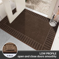 Tapis de porte avant arrière durable avec support en caoutchouc antidérapant et lavable Tapis de porte d'entrée pour chiens de compagnie