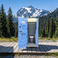 Toilettes mobiles portables d'usine chinoise avec station de lavage des mains, haute qualité à bas prix, service après-vente complet