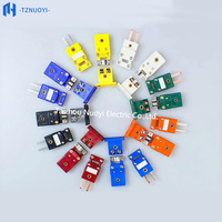 Konektor Termokopel Penjepit Presisi Tinggi Tipe K Miniatur SMPW-CC Mini Plug Braket Nilon OEM/ODM untuk Penggunaan Dirgantara -29~200 0.1C