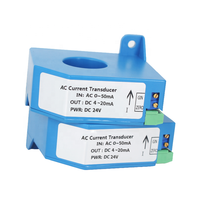 Capteur de courant de fuite CA 0-20mA 50mA 100mA 1A 2A 5A 10A / 4-20mA 0-10V RS485 Transmetteur de micro-courant de fuite