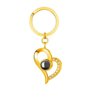 <span class=keywords><strong>Porte</strong></span>-clés personnalisé en acier inoxydable avec <span class=keywords><strong>projection</strong></span> <span class=keywords><strong>photo</strong></span>, en forme de cœur, pour vous, 100 langues, cadeau pour la fête des mères - Product Image 5