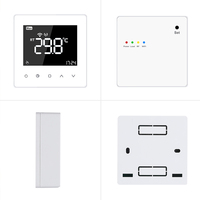 Termostato Inteligente WiFi para Calefacción, Programable Semanalmente, Pantalla LCD Grande, Funciona con Batería