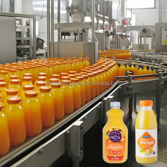Complete Full Automatic Fresh Fruit Juice Processing Line Drink Production Line