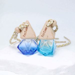 Wholesale Colorful Gradient Hanging Car <b>Perfume</b> Crystal Borosilicate Glass Aerosol <b>Spray</b> <b>Bottle</b> Glass Lid Wooden Cap Decal 6ml - Product Image 5