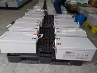Batterie gel au plomb 12V 24V à cycle profond 50Ah 100ah 200Ah batterie à énergie solaire OEM PNG au meilleur prix