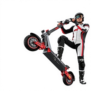 Deux moteurs puissants de 1200W |   Puissance de sortie 2400W |   Scooter électrique pliable tout-terrain, étanche, avec une autonomie étendue de 60 à 80 km - Product Image 1