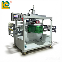 Machine de marquage à chaud de haute précision à commande PLC pour les surfaces planes des poubelles en plastique carrées