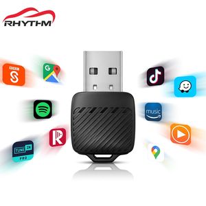 Adaptateur sans fil CarPlay Android Auto ultra fin, super petit, nouveau, mini USB, plug and play pour iPhone et Android, compatible avec les véhicules. - Product Image 1