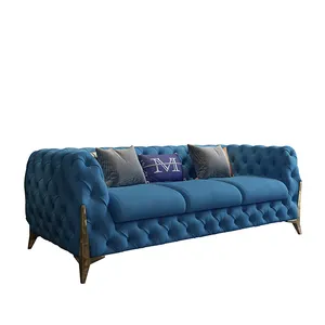 Italian style light luxury and simple fabric buckle living room sofa Nordic modern size unit creative art furniture
