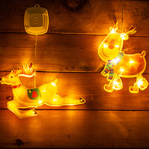 Luz Led de decoración navideña, cortina para fiestas, lámparas de ventana con ventosa, luz colgante - Product Image 2