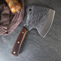Couteau à désosser en acier au carbone 5CR15MOV, lame en acier inoxydable, manche en bois, hachette à viande écologique pour chef de cuisine chinois, en métal