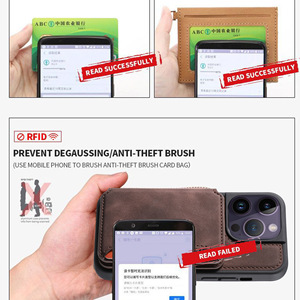 Nueva llegada PU cuero tarjeta de crédito cartera funda de teléfono para <span class=keywords><strong>iPhone</strong></span> 15 14 13 12 11 X XR XS MAX 7 8 <span class=keywords><strong>SE</strong></span> - Product Image 6