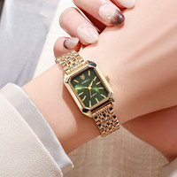 Montre Quartz Femme Luxe Carrée Marque Tendance Élégante, Nouveauté 2024, Bracelet Acier Boucle Pliante Simple, Vente en Gros Usine