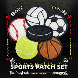 Parches Bordados Termoadhesivos de Fieltro No Tejido Ecológicos para Deportes, para Gorras de Béisbol, Baloncesto, Fútbol, Voleibol, Tenis, Hockey - Product Image 2