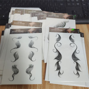 Perruque Accessoires Cheveux Bords Tatouage Autocollant 2022 Naturel Beau Corps Art Cheveux Nue Naby Cosmétique Tatouage Temporaire Bébé Noir - Product Image 4