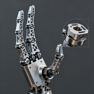 OEM <span class=keywords><strong>CNC</strong></span> gia công robot thành phần cho nhôm thép không gỉ các bộ phận chính xác tùy chỉnh Robot phần <span class=keywords><strong>CNC</strong></span> cánh tay robot phần - Product Image 2