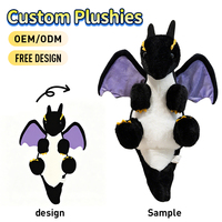 Jouet en peluche dragon super doux personnalisé, design bleu adorable, fabricant de jouets personnalisés de confiance pour les poupées en peluche douces
