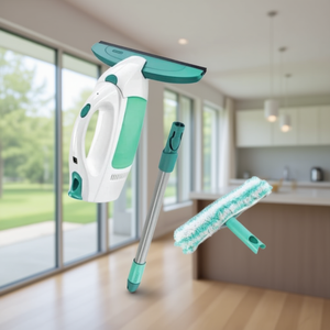 Nettoyeur de vitres Leifheit 51003, fonctionne sur batterie, nettoyage à sec, avec poignée et lave-vitres pour le nettoyage des fenêtres - Product Image 2