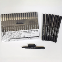 Marqueur Permanent de Peinture Noire pour Croquis et Graffiti, Stylo de Dessin Artistique avec Logo Personnalisé, Vente en Gros de Papeterie Promotionnelle de Chine