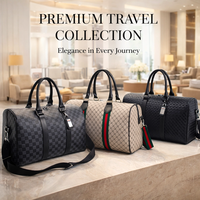 Sac de voyage de luxe personnalisé grande capacité, imperméable, avec logo, pour week-end, en cuir PU, unisexe, avec fermeture éclair